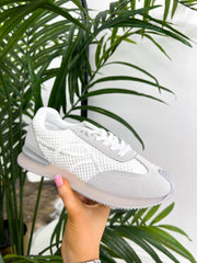 The Sammy - Embroidered Waffle Knit Trainers