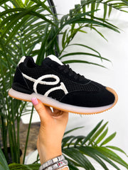 The Sammy - Embroidered Waffle Knit Trainers
