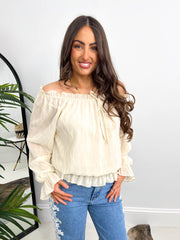 The Darcy - Off Shoulder Blouse