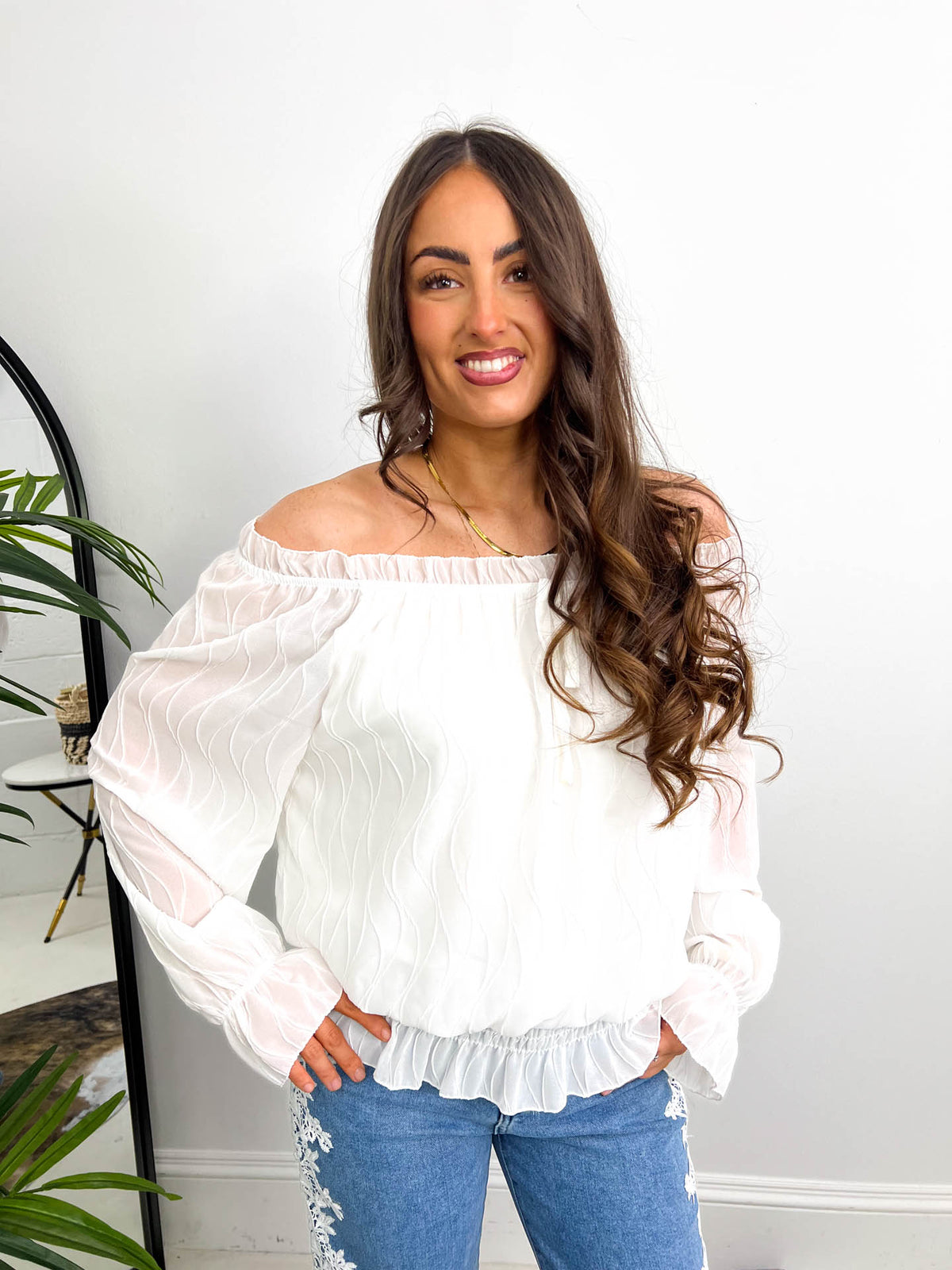 The Darcy - Off Shoulder Blouse