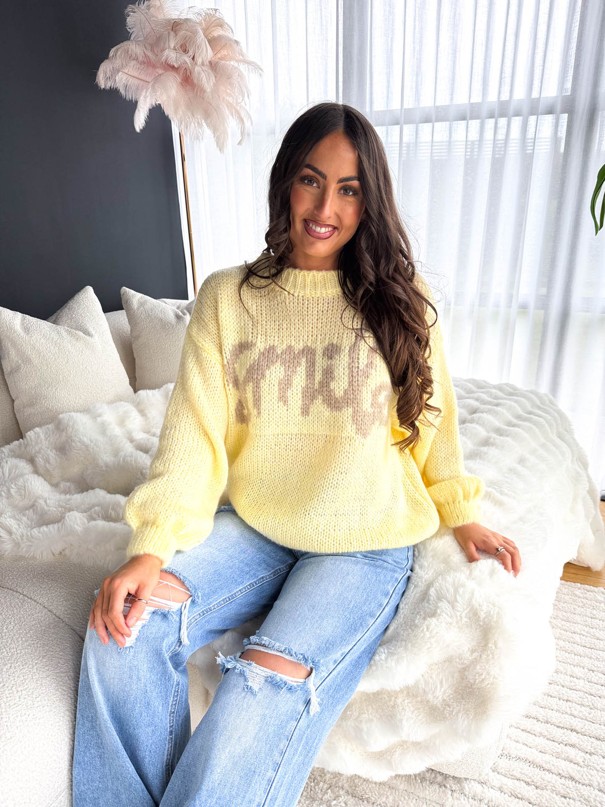 The Jessica - Smile Knitted Jumper