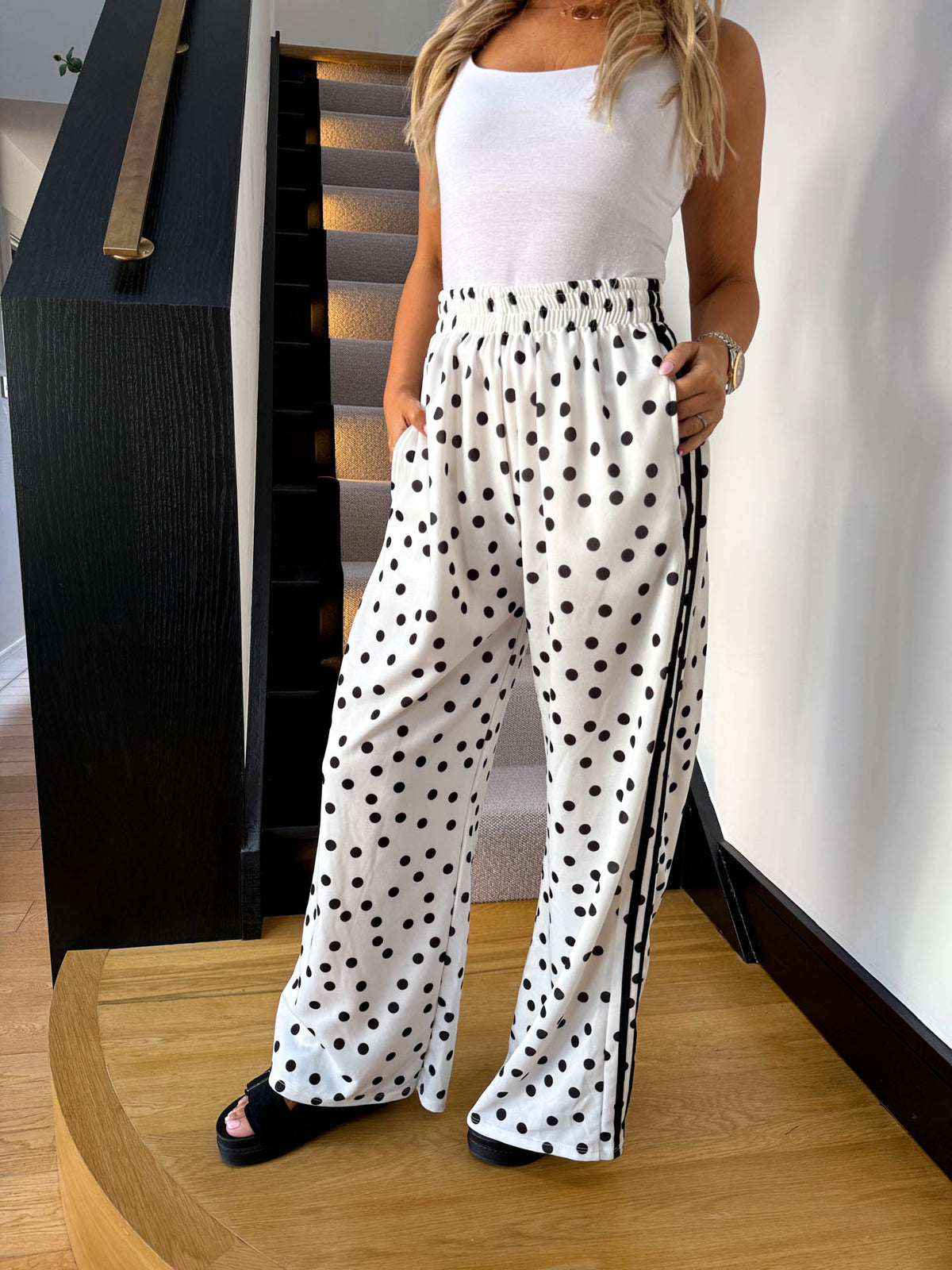 The Poppy - Striped Polka Dot Jogger