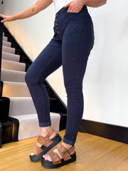 The Suzanna - Button Up Detail Jeans