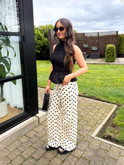 The Tia - Black Peplum Top