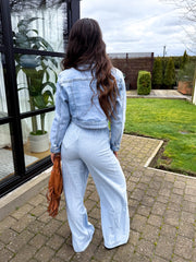 The Sarah - Blue Striped Trousers