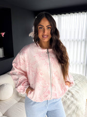 The Olivia- Floral Printed Bomber