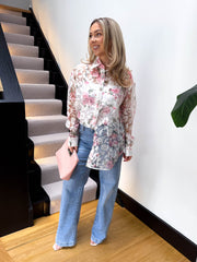 The Isla- Sheer Floral Shirt