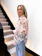 The Isla- Sheer Floral Shirt