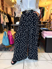 The Monica - Belted Polka Dot Trouser