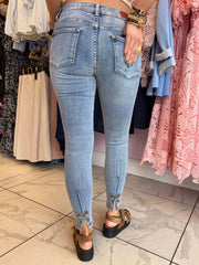 The Bow - Diamante Bow Skinny Jeans