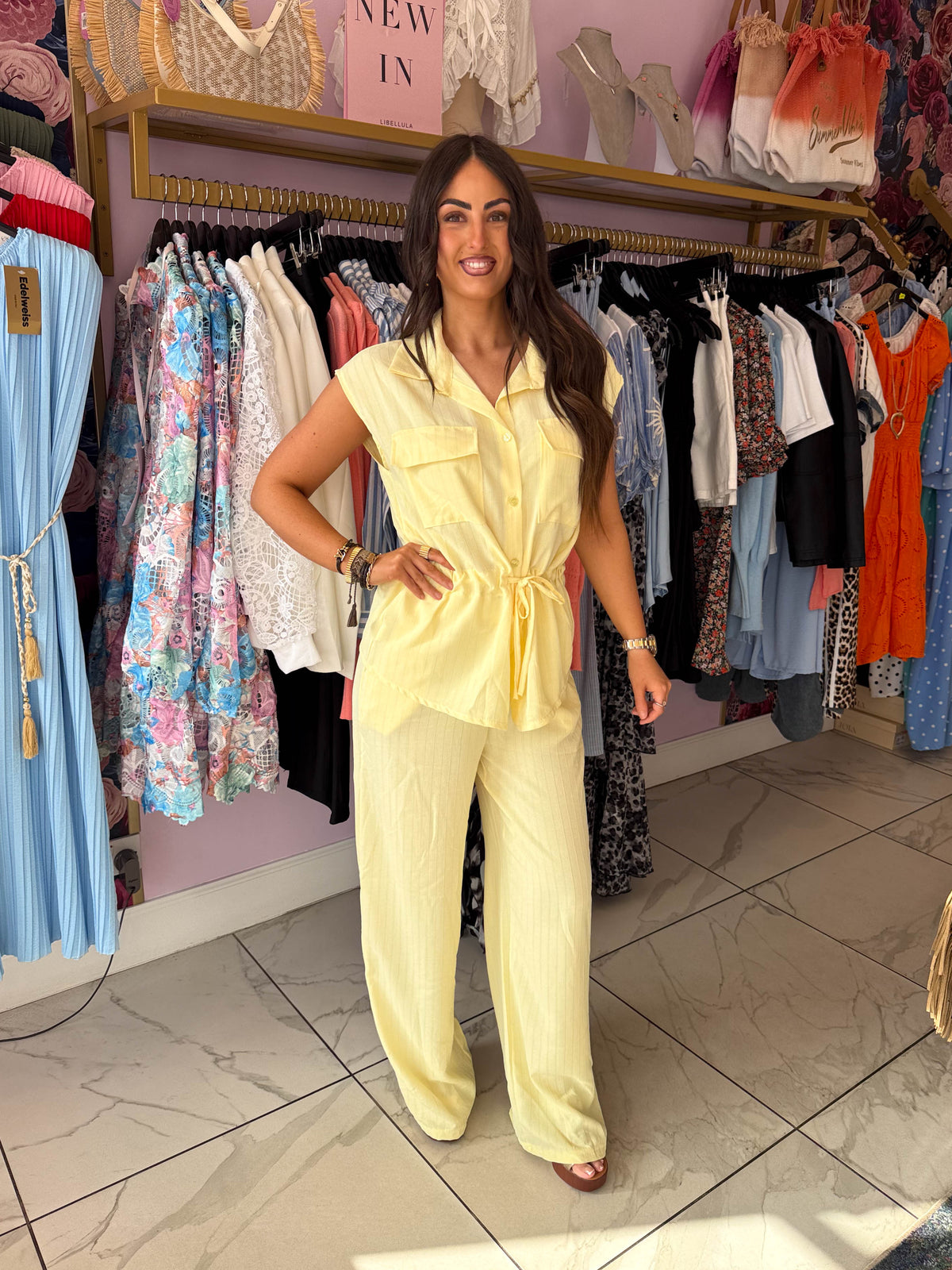 The Yolanda - Light Weight Cinched Waist Set