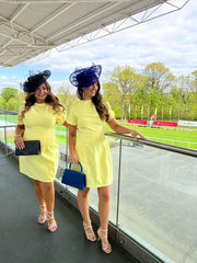 The Tulip - Lemon Tulip Sleeve Mini Dress