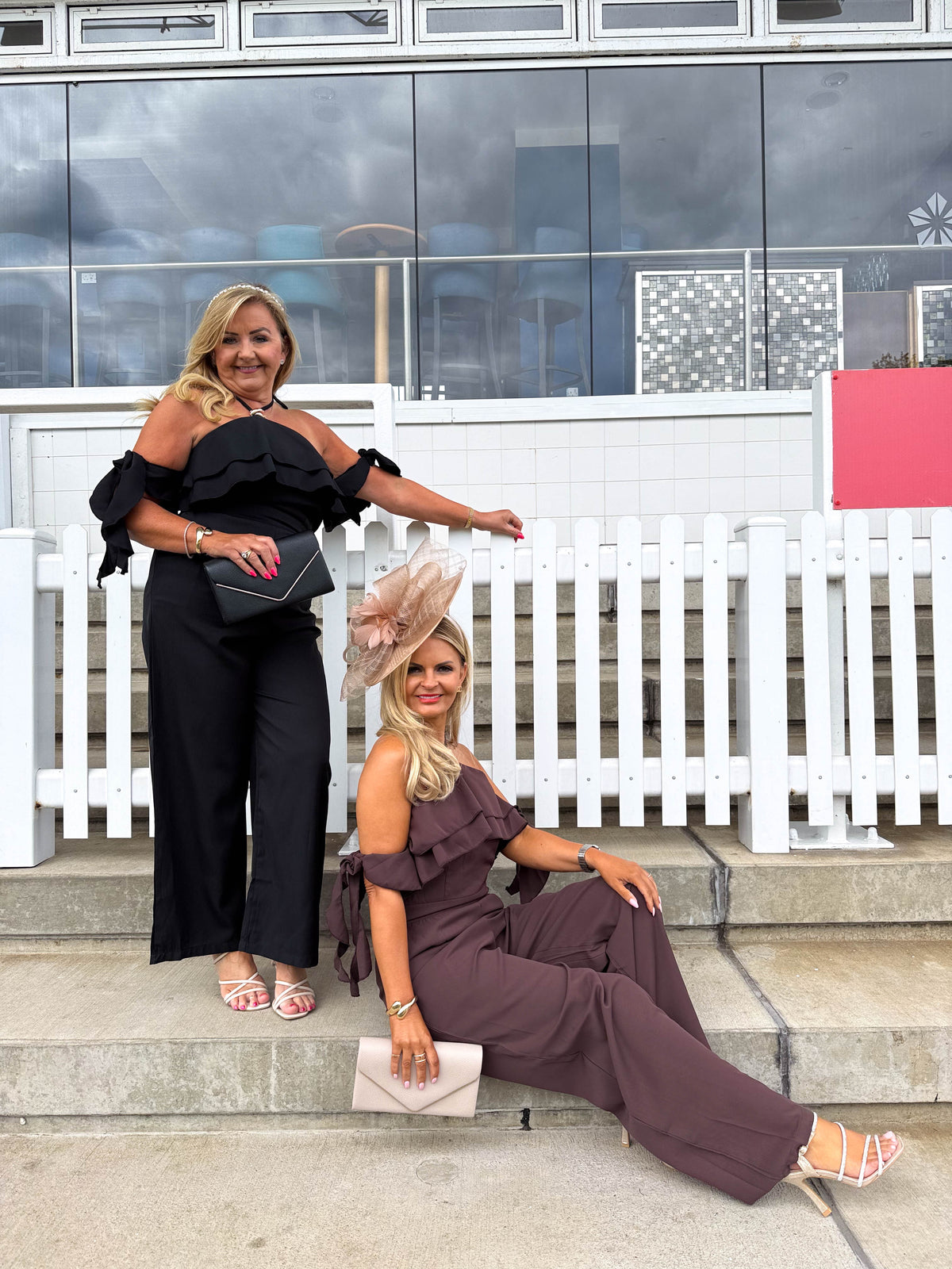 The Meegan - Halter Neck Arm Tie Jumpsuit