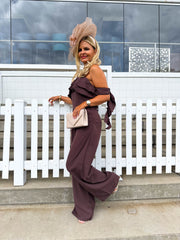 The Meegan - Halter Neck Arm Tie Jumpsuit