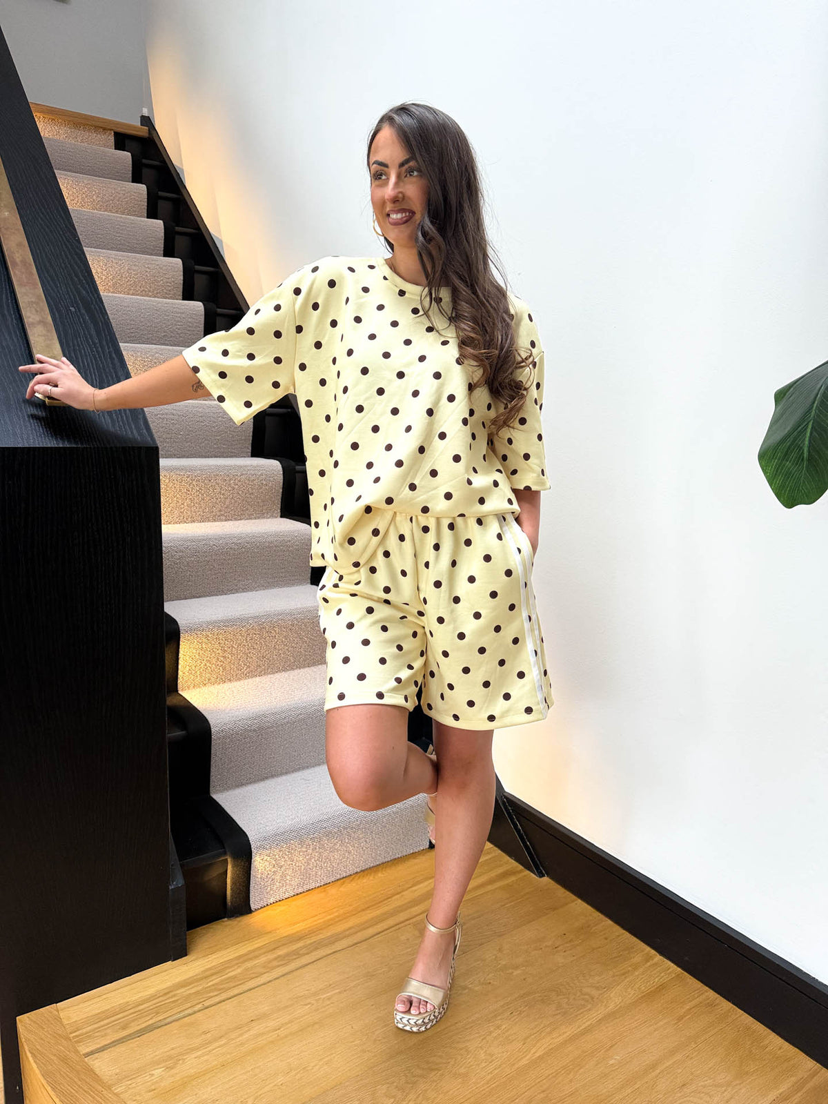 The Poppy - Polka Dot Short Tshirt Coord