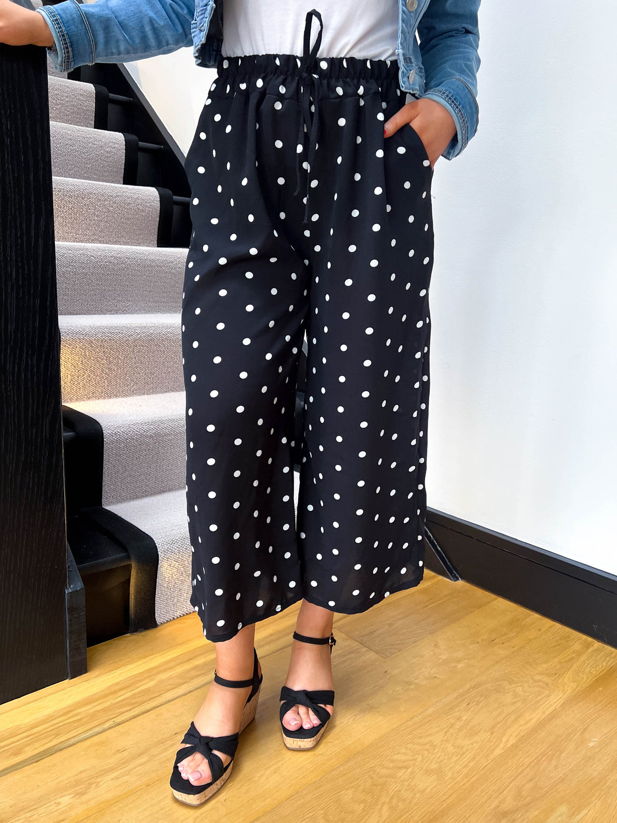The Darcy - Polka Dot Cropped Trouser