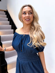 The Taylor - Denim Cargo Jumpsuit
