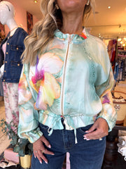 The Maggie - Bomber Jacket with Floral Print