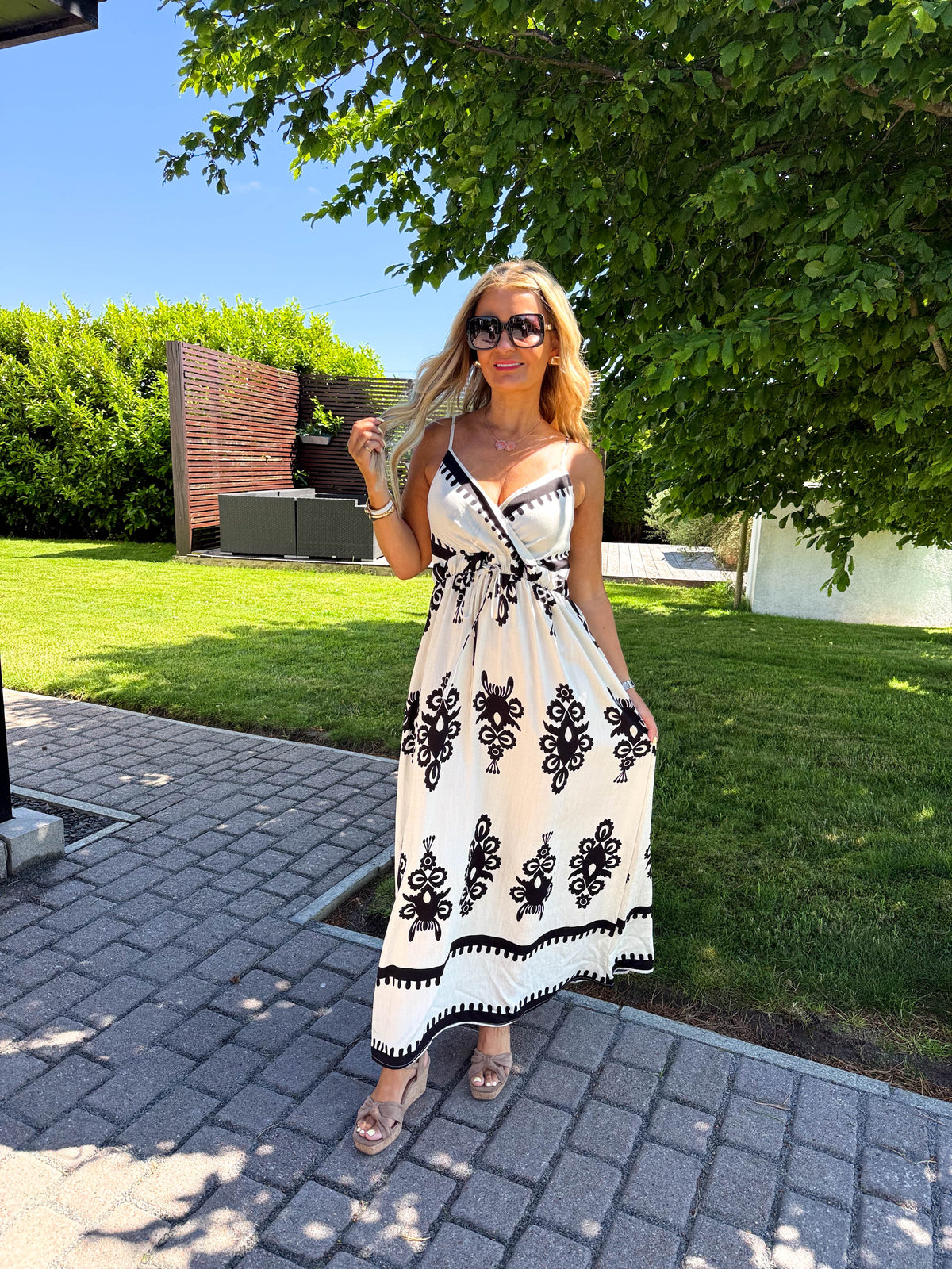 The Mimi - Black and White Paisley Print Mini Dress