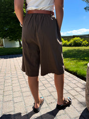 The Luna - Belted Linen Culottes