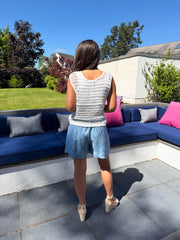 The Celia - Sequin Crotchet Vest Top