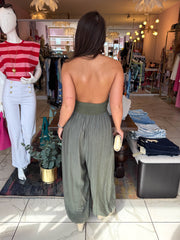 The Dawn - Crotchet Halter Jumpsuit