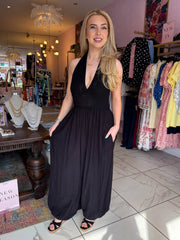The Dawn - Crotchet Halter Jumpsuit