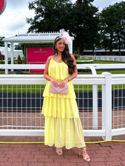 The Millie - Yellow Ruffle Maxi Dress
