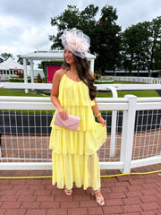 The Millie - Yellow Ruffle Maxi Dress