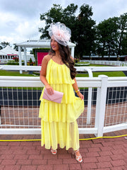 The Millie - Yellow Ruffle Maxi Dress