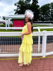 The Millie - Yellow Ruffle Maxi Dress