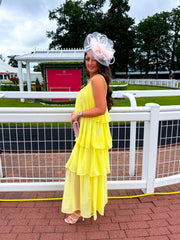 The Millie - Yellow Ruffle Maxi Dress