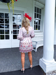 The Evelyn - Aztec Floral Mini Dress