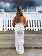 The Amber - Polka Dot Halter Jumpsuit