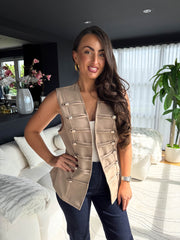 The Becky - Button Military Waistcoat