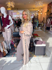 The Caden - Leopard Stripe Lounge Set