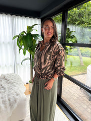 The Leah Suedette - Zebra and Leopard Print Bomber