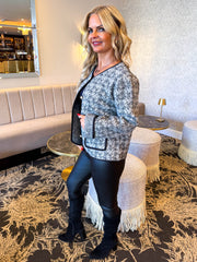 The Willow - Tweed Style Cardigan Coat