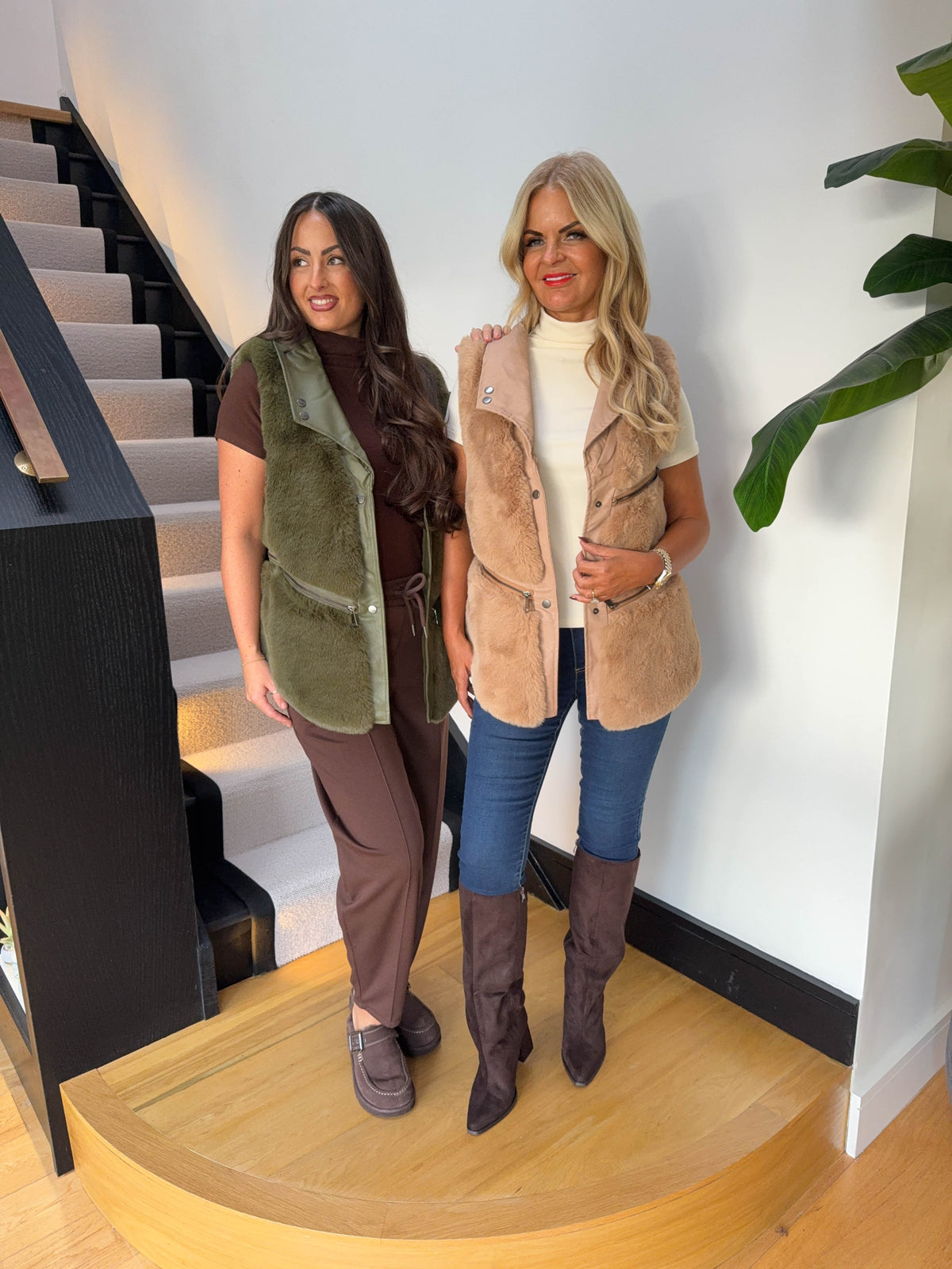 The Melissa - PU and Faux Fur Gilet