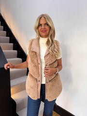 The Melissa - PU and Faux Fur Gilet