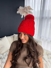 The Candy- Woollen Hat with Pom Pom