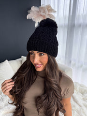 The Candy- Woollen Hat with Pom Pom