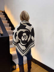 The Binky - Large Flower Print Scarf