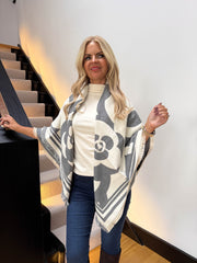 The Binky - Large Flower Print Scarf