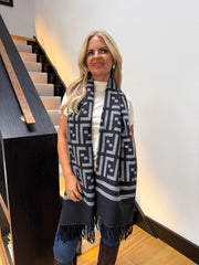 The Frankie- Geometric Print Scarf