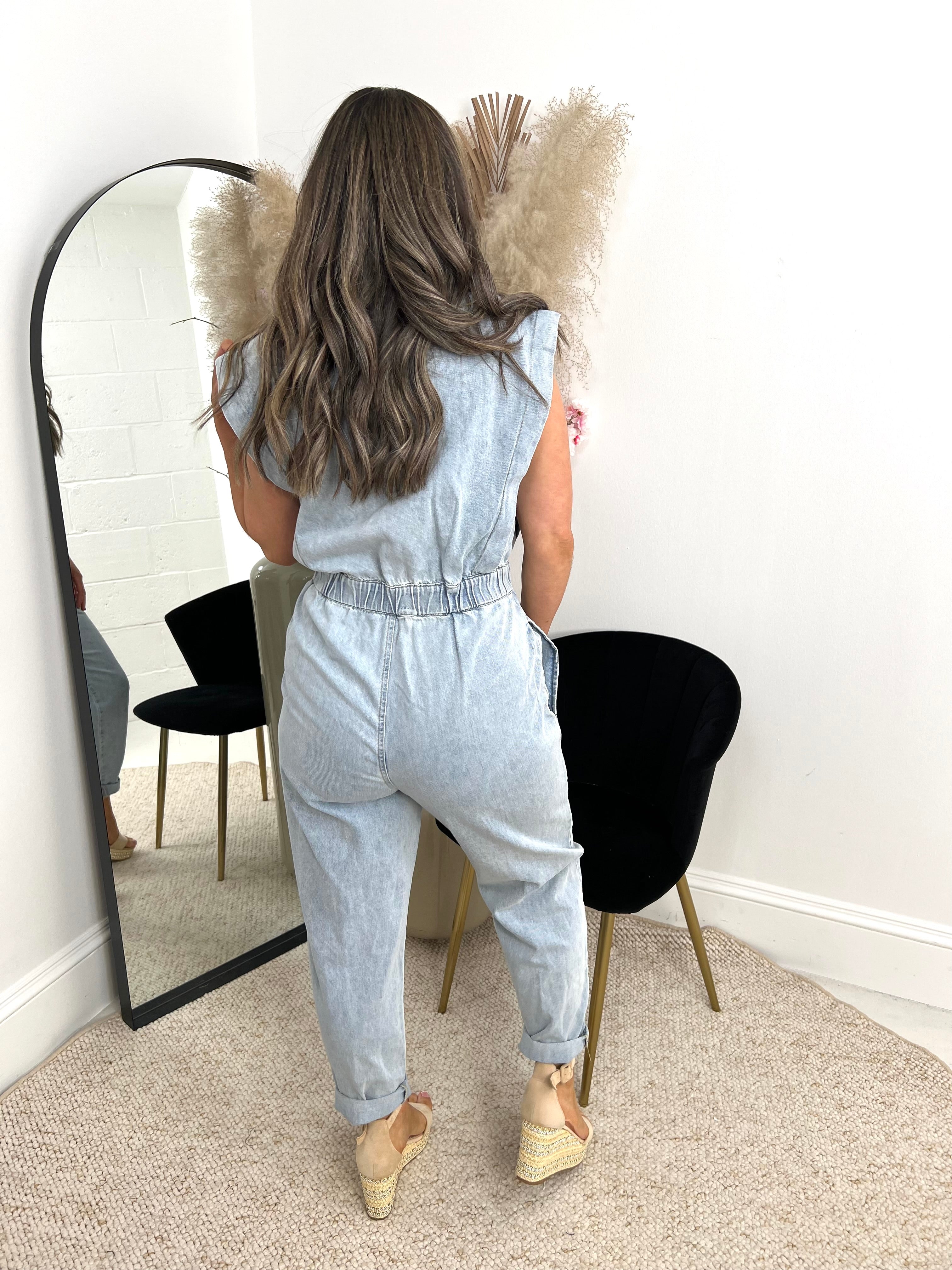 The Blair - Denim Jumpsuit