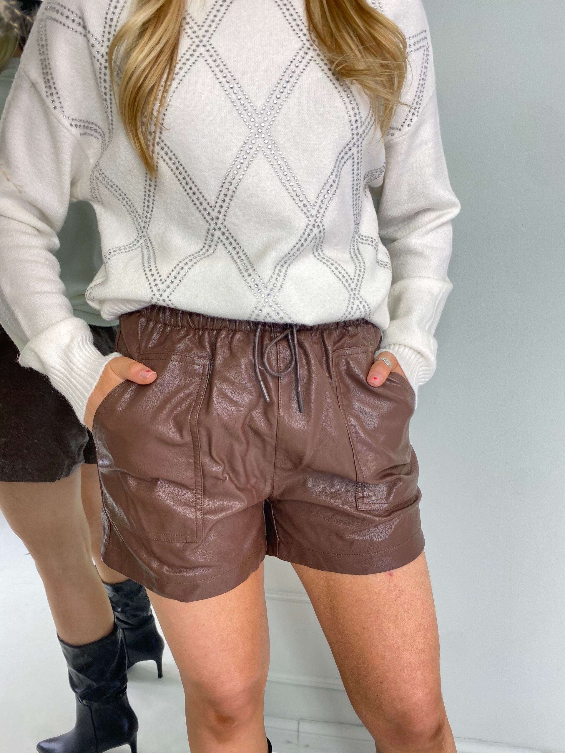 The Mila - Leather Shorts