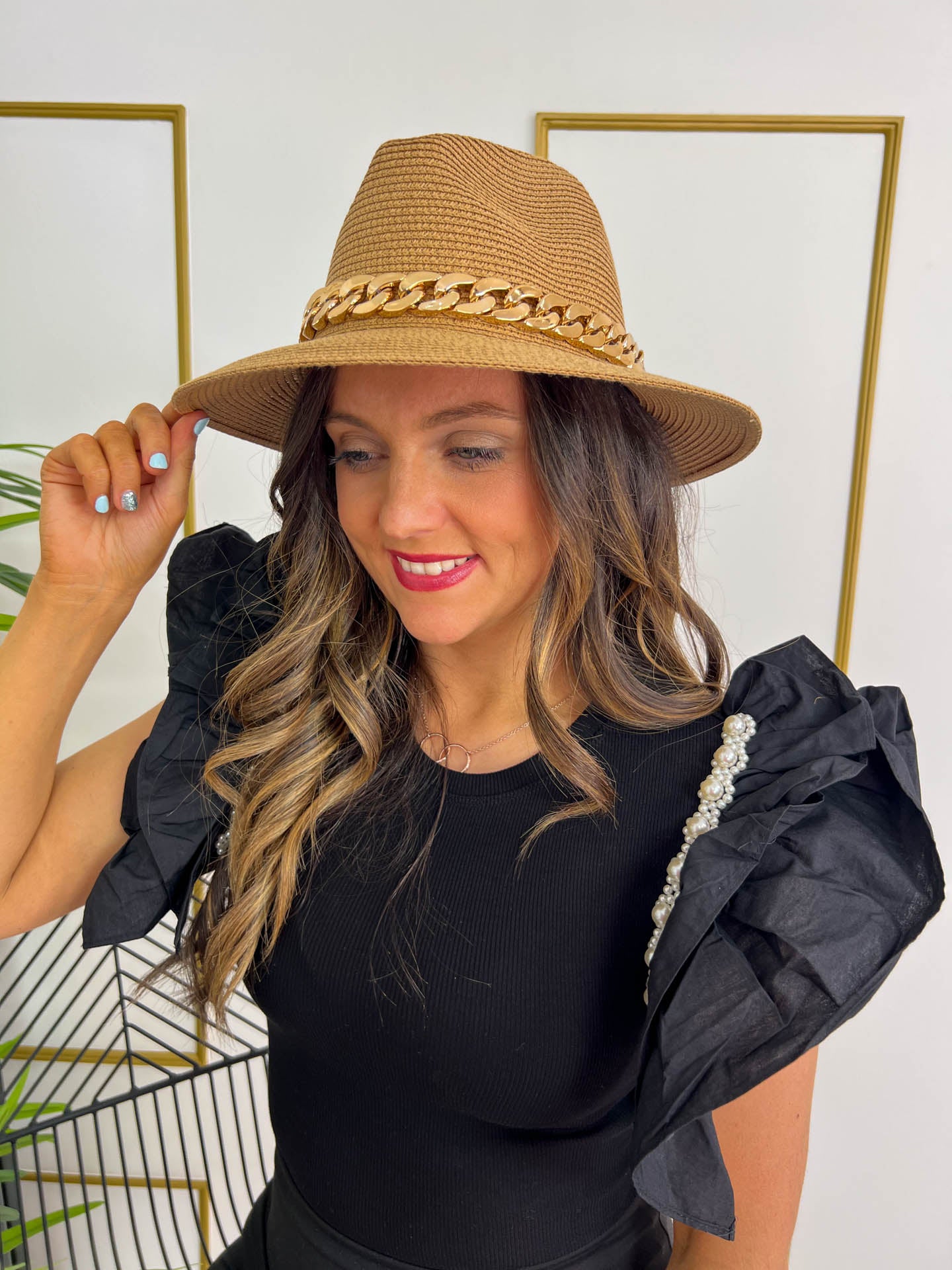 The Romilly - Chain Straw Hat