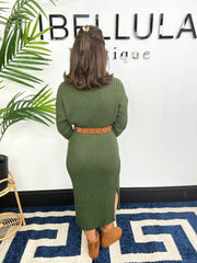 The Martha - Roll Neck Knitted Dress