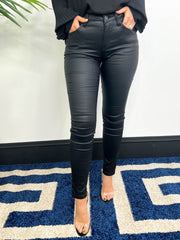 The Loraine - Leather Look Skinny Jean
